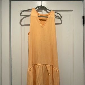 Sleeveless Peach Dress